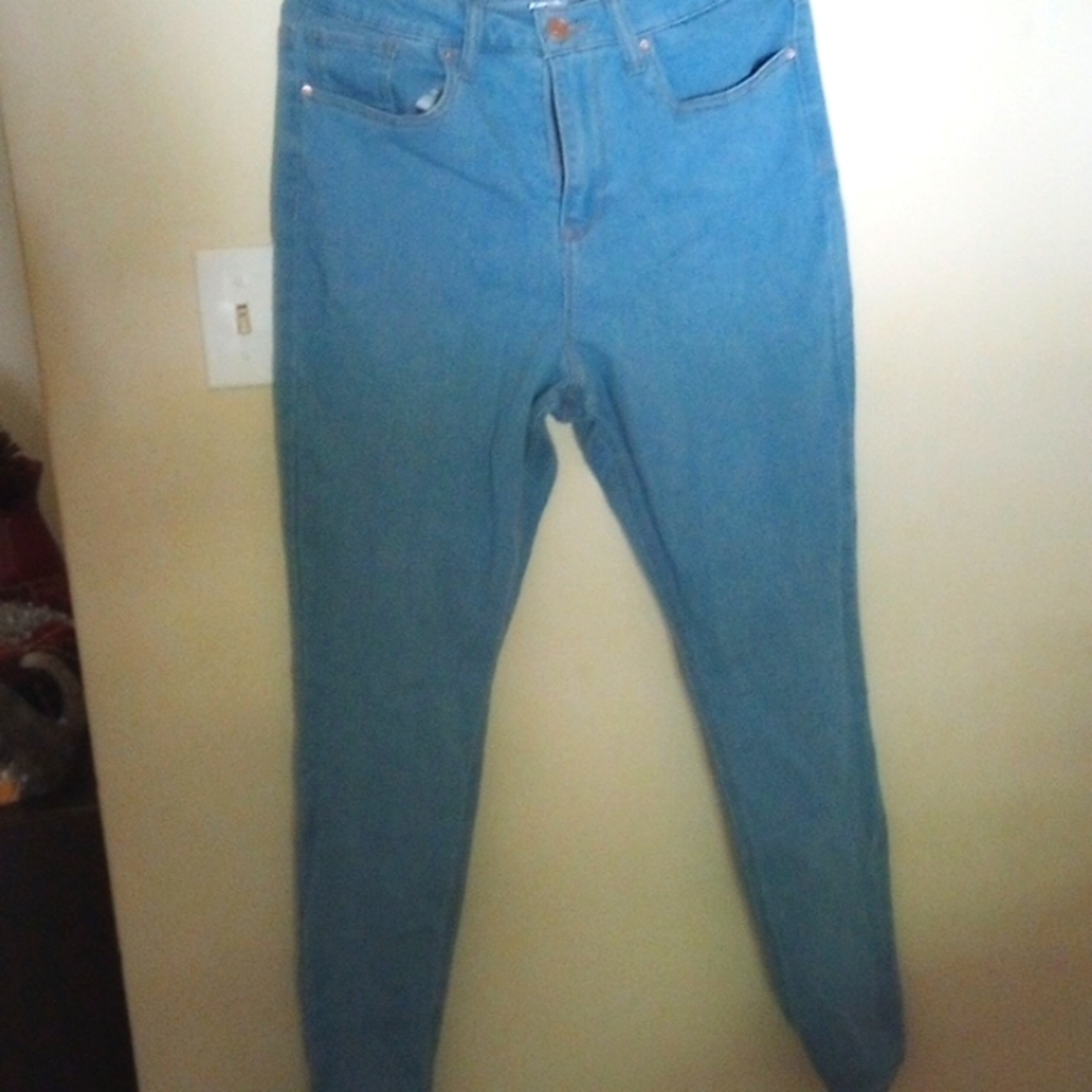 High rise skinny jeans